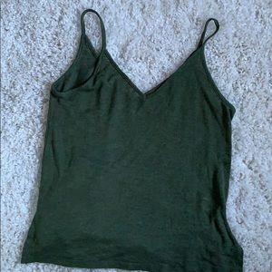 army green tank top